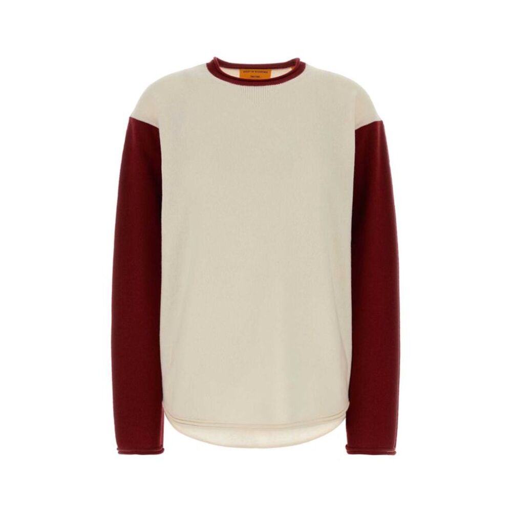 Guest In Residence Women Ivory Cashmere Oversize Baseball Sweater